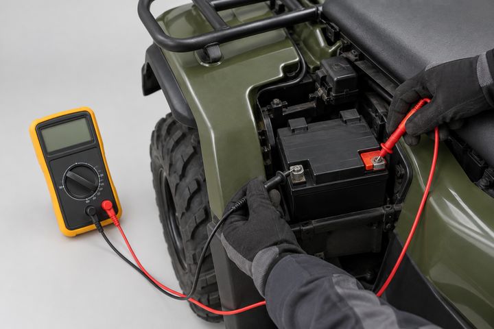 Measure across the terminals without bridging them.